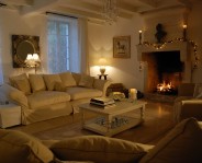 Cognac Manoir, Sitting Room with Real Log Fire